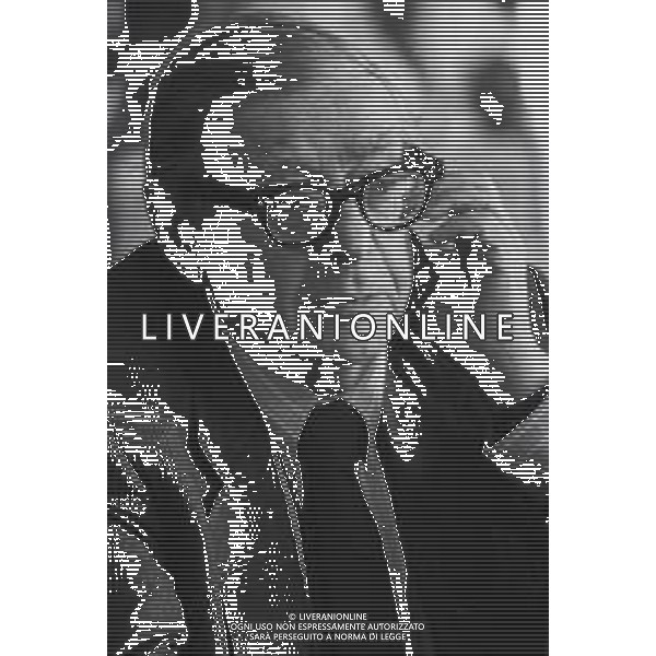 NEG-RETROSPETTIVA UGO STILLE GIORNALISTA NELLA FOTO UGO STILLE A MILANO NELL\'ANNO 1988 AG ALDO LIVERANI SAS