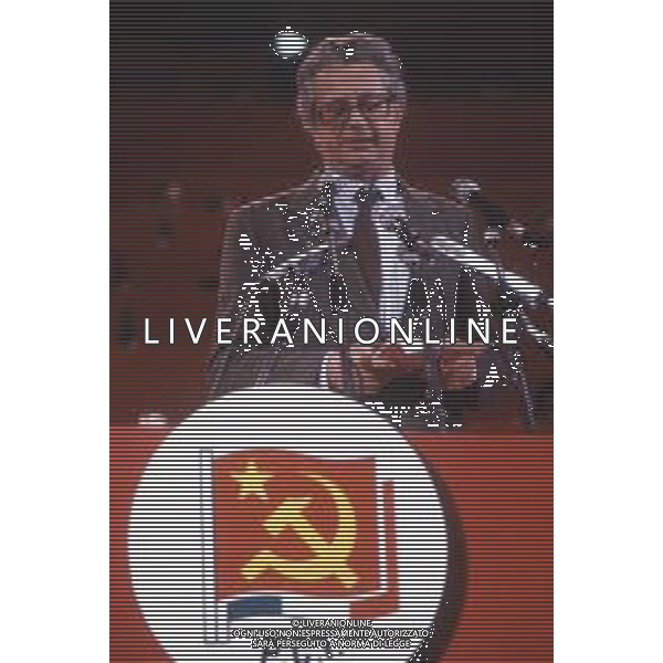 DIAP-RETROSPETTIVA LUIGI BERLINGUER POLITICO NELLA FOTO LUIGI BERLINGUER NELL\'ANNO 1989 AG ALDO LIVERANI SAS