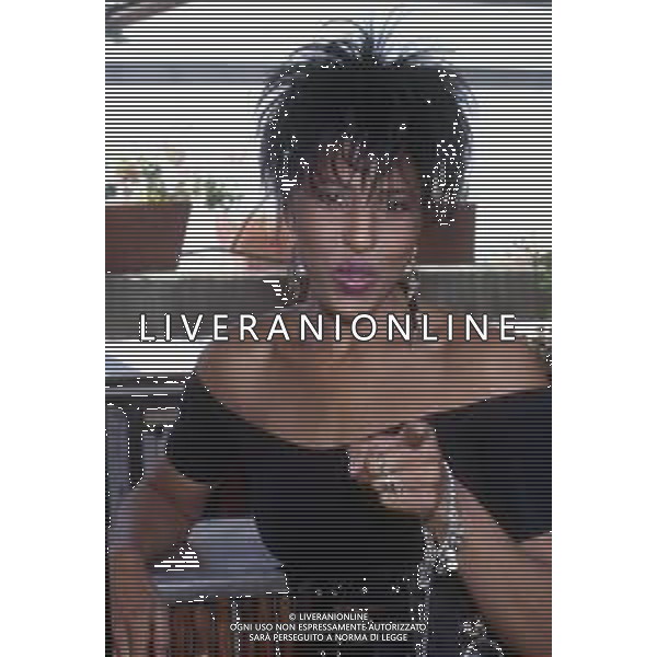DIAP-RETROSPETTIVA NONA HENDRYX CANTANTE NELLA FOTO NONA HENDRYX A MILANO IN TERRAZZA MARTINI NELL\'ANNO 1989 AG ALDO LIVERANI SAS