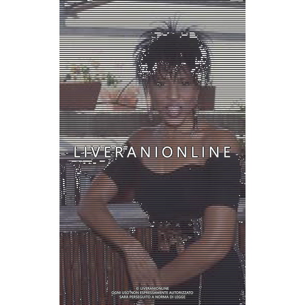 DIAP-RETROSPETTIVA NONA HENDRYX CANTANTE NELLA FOTO NONA HENDRYX A MILANO IN TERRAZZA MARTINI NELL\'ANNO 1989 AG ALDO LIVERANI SAS