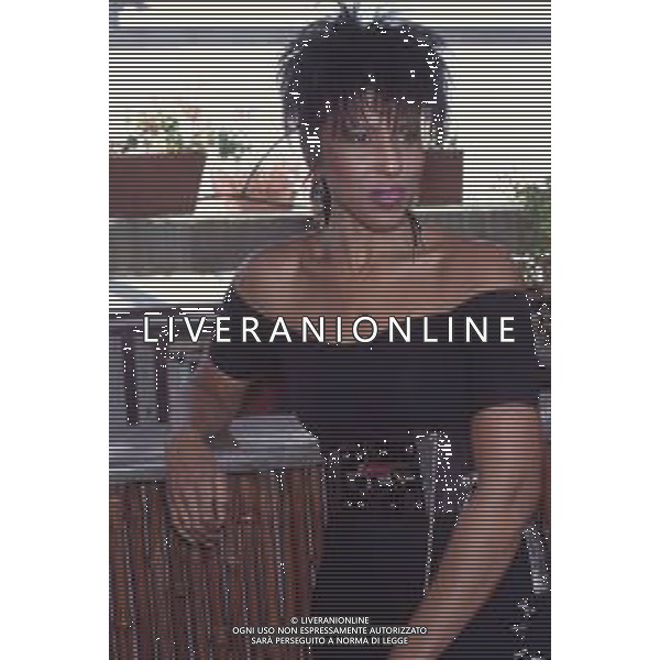 DIAP-RETROSPETTIVA NONA HENDRYX CANTANTE NELLA FOTO NONA HENDRYX A MILANO IN TERRAZZA MARTINI NELL\'ANNO 1989 AG ALDO LIVERANI SAS