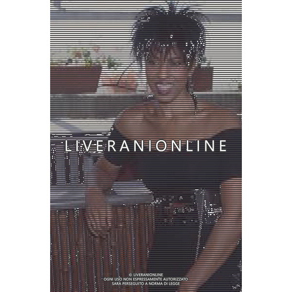 DIAP-RETROSPETTIVA NONA HENDRYX CANTANTE NELLA FOTO NONA HENDRYX A MILANO IN TERRAZZA MARTINI NELL\'ANNO 1989 AG ALDO LIVERANI SAS