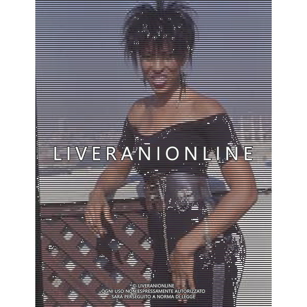 DIAP-RETROSPETTIVA NONA HENDRYX CANTANTE NELLA FOTO NONA HENDRYX A MILANO IN TERRAZZA MARTINI NELL\'ANNO 1989 AG ALDO LIVERANI SAS