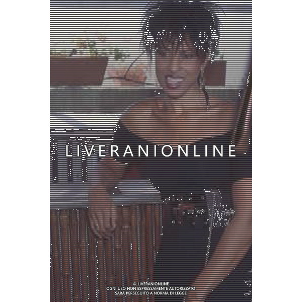 DIAP-RETROSPETTIVA NONA HENDRYX CANTANTE NELLA FOTO NONA HENDRYX A MILANO IN TERRAZZA MARTINI NELL\'ANNO 1989 AG ALDO LIVERANI SAS