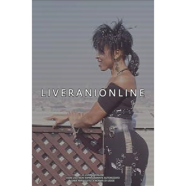 DIAP-RETROSPETTIVA NONA HENDRYX CANTANTE NELLA FOTO NONA HENDRYX A MILANO IN TERRAZZA MARTINI NELL\'ANNO 1989 AG ALDO LIVERANI SAS