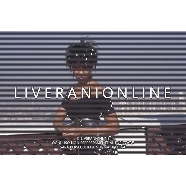 DIAP-RETROSPETTIVA NONA HENDRYX CANTANTE NELLA FOTO NONA HENDRYX A MILANO IN TERRAZZA MARTINI NELL\'ANNO 1989 AG ALDO LIVERANI SAS