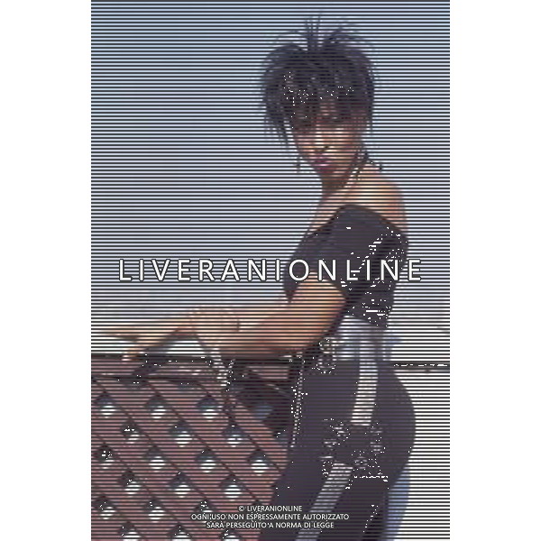 DIAP-RETROSPETTIVA NONA HENDRYX CANTANTE NELLA FOTO NONA HENDRYX A MILANO IN TERRAZZA MARTINI NELL\'ANNO 1989 AG ALDO LIVERANI SAS