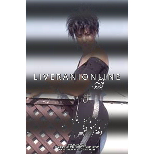 DIAP-RETROSPETTIVA NONA HENDRYX CANTANTE NELLA FOTO NONA HENDRYX A MILANO IN TERRAZZA MARTINI NELL\'ANNO 1989 AG ALDO LIVERANI SAS