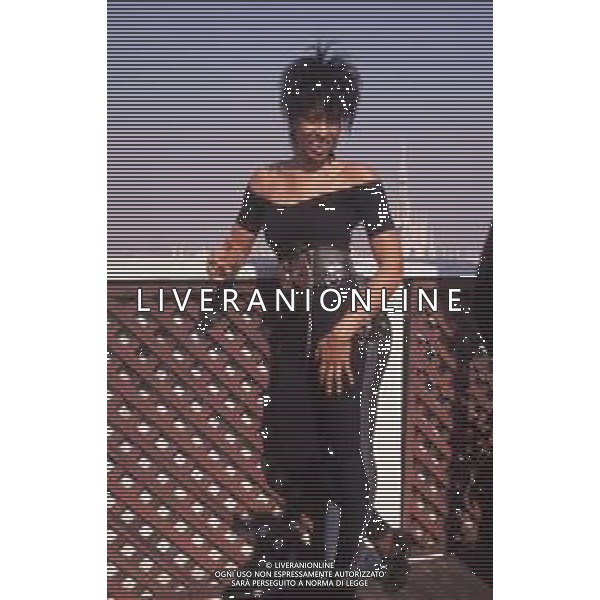 DIAP-RETROSPETTIVA NONA HENDRYX CANTANTE NELLA FOTO NONA HENDRYX A MILANO IN TERRAZZA MARTINI NELL\'ANNO 1989 AG ALDO LIVERANI SAS