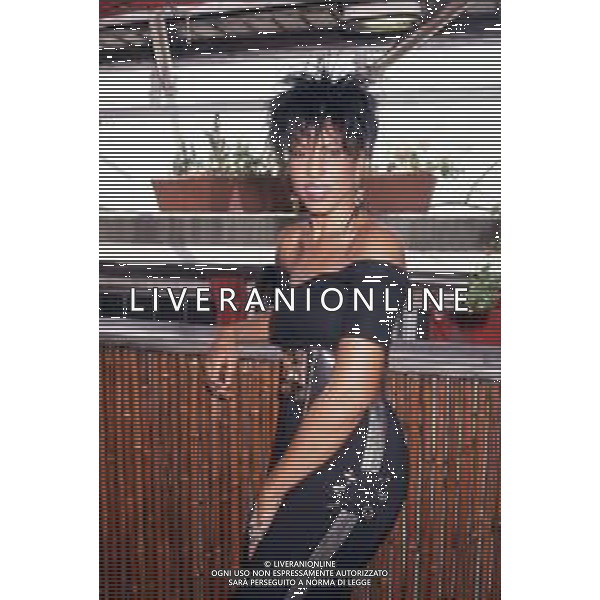 DIAP-RETROSPETTIVA NONA HENDRYX CANTANTE NELLA FOTO NONA HENDRYX A MILANO IN TERRAZZA MARTINI NELL\'ANNO 1989 AG ALDO LIVERANI SAS