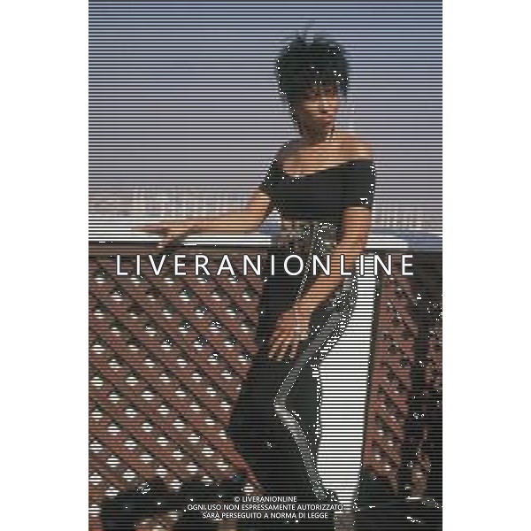 DIAP-RETROSPETTIVA NONA HENDRYX CANTANTE NELLA FOTO NONA HENDRYX A MILANO IN TERRAZZA MARTINI NELL\'ANNO 1989 AG ALDO LIVERANI SAS