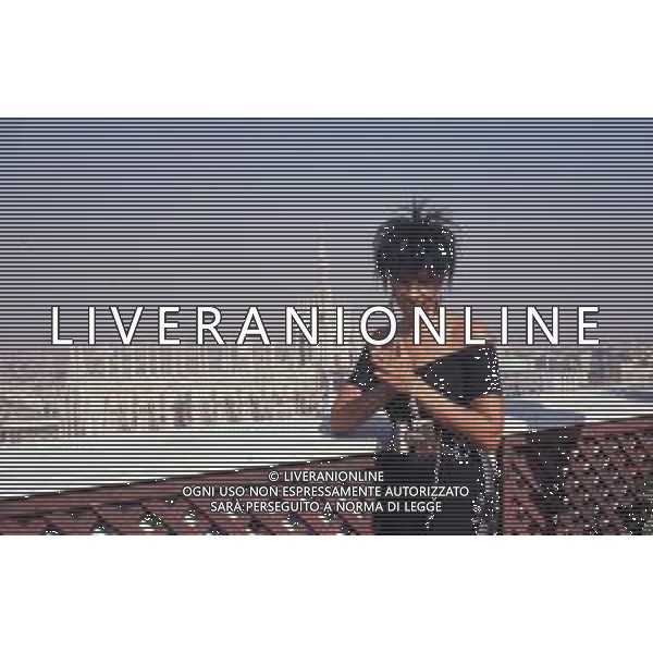 DIAP-RETROSPETTIVA NONA HENDRYX CANTANTE NELLA FOTO NONA HENDRYX A MILANO IN TERRAZZA MARTINI NELL\'ANNO 1989 AG ALDO LIVERANI SAS