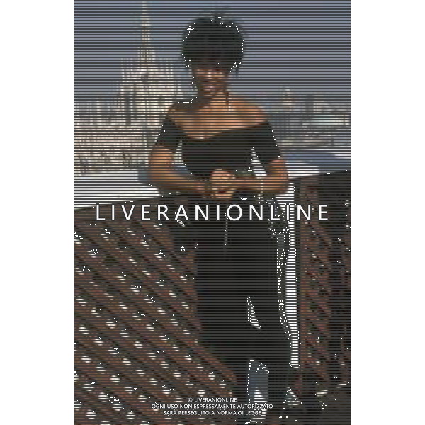 DIAP-RETROSPETTIVA NONA HENDRYX CANTANTE NELLA FOTO NONA HENDRYX A MILANO IN TERRAZZA MARTINI NELL\'ANNO 1989 AG ALDO LIVERANI SAS