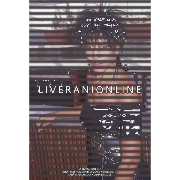 DIAP-RETROSPETTIVA NONA HENDRYX CANTANTE NELLA FOTO NONA HENDRYX A MILANO IN TERRAZZA MARTINI NELL\'ANNO 1989 AG ALDO LIVERANI SAS