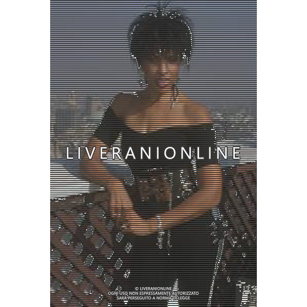 DIAP-RETROSPETTIVA NONA HENDRYX CANTANTE NELLA FOTO NONA HENDRYX A MILANO IN TERRAZZA MARTINI NELL\'ANNO 1989 AG ALDO LIVERANI SAS