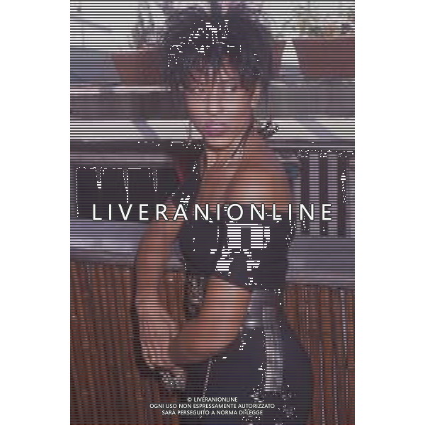 DIAP-RETROSPETTIVA NONA HENDRYX CANTANTE NELLA FOTO NONA HENDRYX A MILANO IN TERRAZZA MARTINI NELL\'ANNO 1989 AG ALDO LIVERANI SAS
