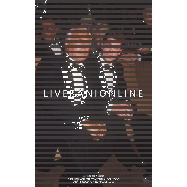 DIAP-RETROSPETTIVA RAY LIOTTA ATTORE NELLA FOTO RAY LIOTTA A VENEZIA NELL\'ANNO 1990 CON GIORGIO ARMANI AG ALDO LIVERANI SAS