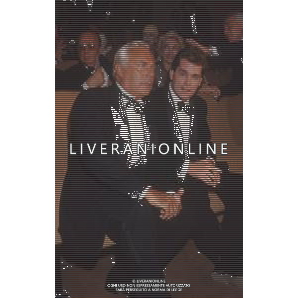 DIAP-RETROSPETTIVA RAY LIOTTA ATTORE NELLA FOTO RAY LIOTTA A VENEZIA NELL\'ANNO 1990 CON GIORGIO ARMANI AG ALDO LIVERANI SAS