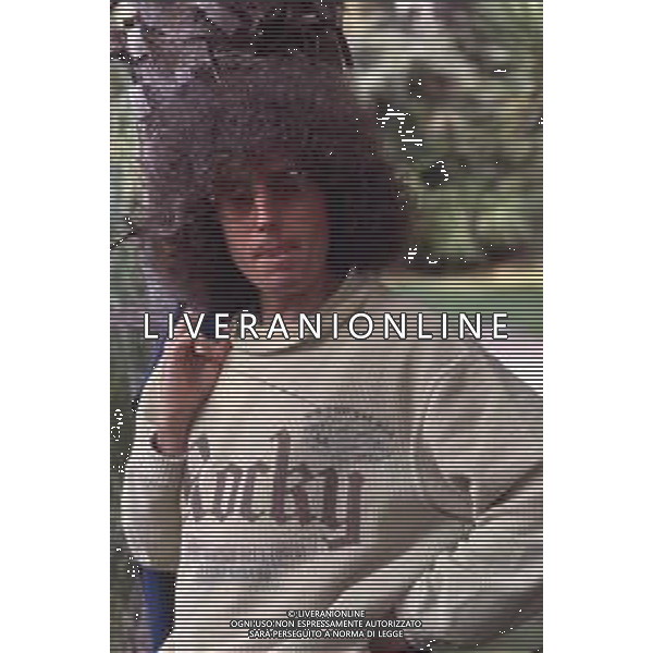 DIAP-RETROSPETTIVA ANGELO BRANDUARDI CANTANTE NELLA FOTO ANGELO BRANDUARDI NELL\'ANNO 1990 AG ALDO LIVERANI SAS