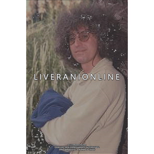 DIAP-RETROSPETTIVA ANGELO BRANDUARDI CANTANTE NELLA FOTO ANGELO BRANDUARDI NELL\'ANNO 1990 AG ALDO LIVERANI SAS