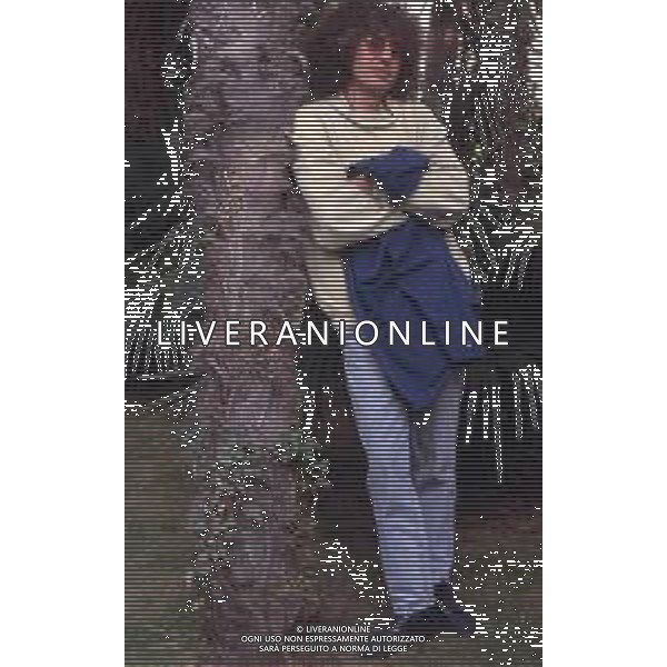 DIAP-RETROSPETTIVA ANGELO BRANDUARDI CANTANTE NELLA FOTO ANGELO BRANDUARDI NELL\'ANNO 1990 AG ALDO LIVERANI SAS