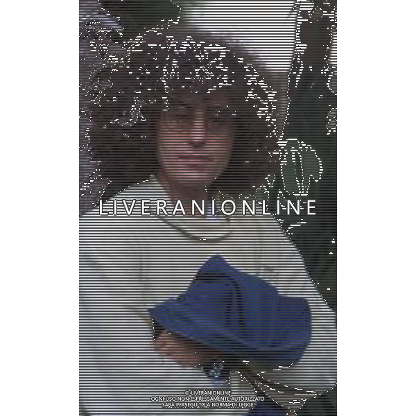 DIAP-RETROSPETTIVA ANGELO BRANDUARDI CANTANTE NELLA FOTO ANGELO BRANDUARDI NELL\'ANNO 1990 AG ALDO LIVERANI SAS