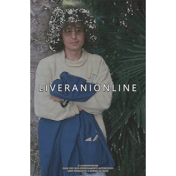 DIAP-RETROSPETTIVA ANGELO BRANDUARDI CANTANTE NELLA FOTO ANGELO BRANDUARDI NELL\'ANNO 1990 AG ALDO LIVERANI SAS