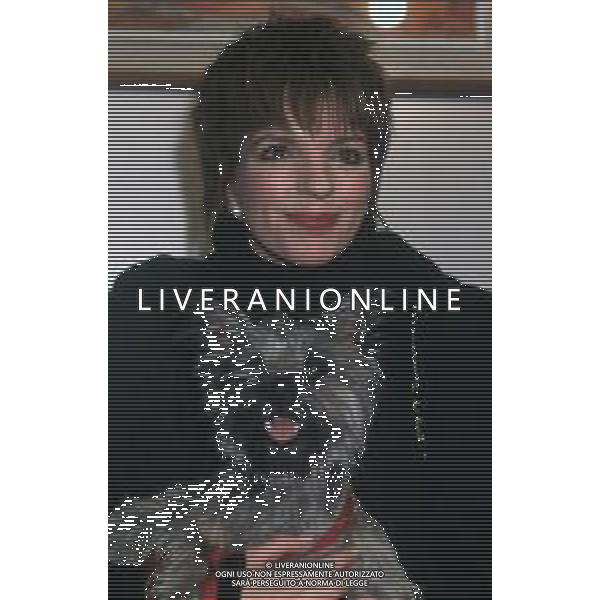 DIAP-RETROSPETTIVA LIZA MINELLI CANTANTE NELLA FOTO LIZA MINELLI A MILANO NELL\'ANNO 1989 AG ALDO LIVERANI SAS
