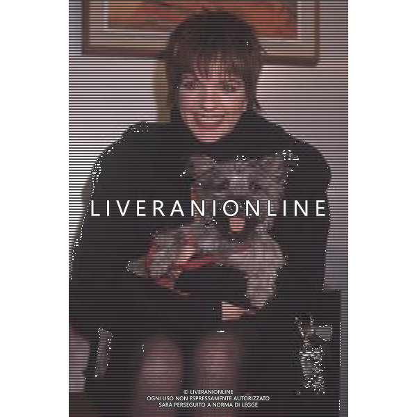 DIAP-RETROSPETTIVA LIZA MINELLI CANTANTE NELLA FOTO LIZA MINELLI A MILANO NELL\'ANNO 1989 AG ALDO LIVERANI SAS