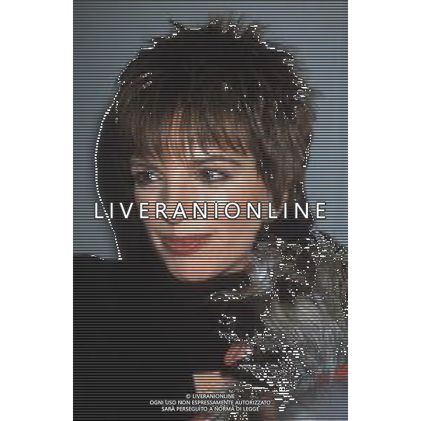 DIAP-RETROSPETTIVA LIZA MINELLI CANTANTE NELLA FOTO LIZA MINELLI A MILANO NELL\'ANNO 1989 AG ALDO LIVERANI SAS