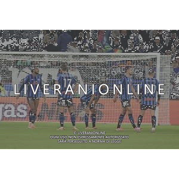 Atalanta BC players expresses disappointment at the end of Atalanta BC vs SS Lazio, 7° Serie A Enilive 2025-26 game at New Balance arena in Bergamo (BG), Italy, on October 19, 2025. (Photo by Davide Casentini) AG ALDO LIVERANI SAS