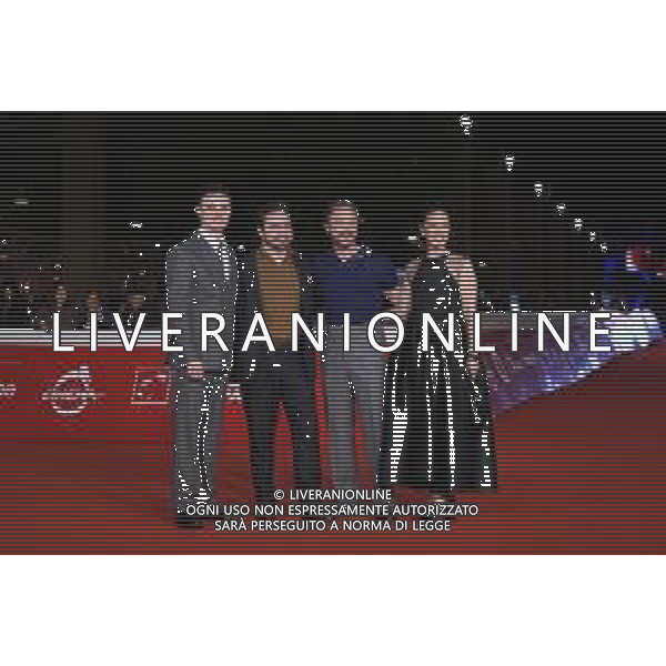 Roma 19 Ottobre 2025 Rome Film Fest - Red Carpet del Film ‘CALIFORNIA SCHEMIN’ Nella Foto: Seamus McLean Ross, Danny Page, James McAvoy, Lisa Liberati Photo Credit: Andrea Bracaglia- AGENZIA ALDO LIVERANI SAS