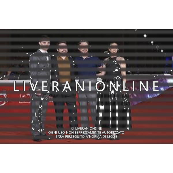 Roma 19 Ottobre 2025 Rome Film Fest - Red Carpet del Film ‘CALIFORNIA SCHEMIN’ Nella Foto: Seamus McLean Ross, Danny Page, James McAvoy, Lisa Liberati Photo Credit: Andrea Bracaglia- AGENZIA ALDO LIVERANI SAS