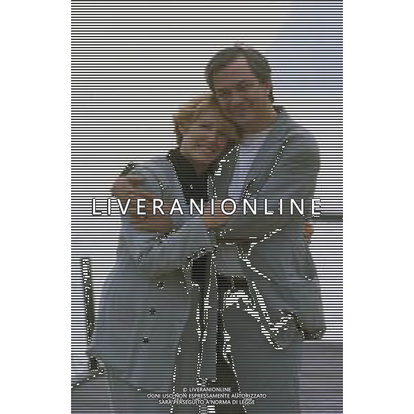 DIAP-RETROSPETTIVA REMO GIRONE ATTORE NELLA FOTO REMO GIRONE NELL\'ANNO 1989 CON LA MOGLIE VICTORIA ZINNY AG ALDO LIVERANI SAS