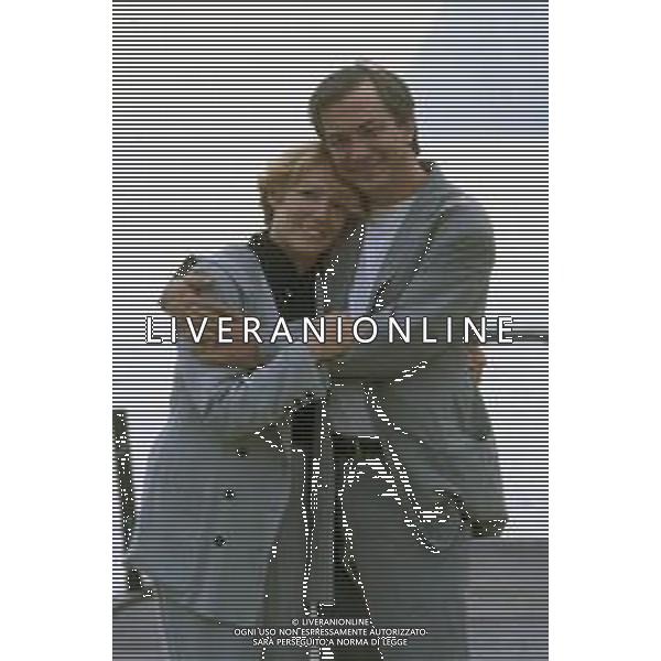 DIAP-RETROSPETTIVA REMO GIRONE ATTORE NELLA FOTO REMO GIRONE NELL\'ANNO 1989 CON LA MOGLIE VICTORIA ZINNY AG ALDO LIVERANI SAS