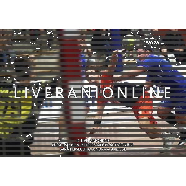 IMOLA 20 10 2025 PALLAMANO ROMAGNA-MONTEPRANDONE 29-14 SERIE A1 SILVER NELLA FOTO MIKE BACH PALLAMANO ROMAGNA ©SANNA - AGENZIA ALDO LIVERANI SAS