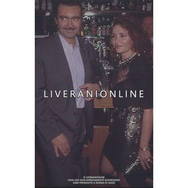 DIAP-RETROSPETTIVA DIEGO ABATANTUONO ATTORE NELLA FOTO DIEGO ABATANTUONO CON ADRIANA RUSSO NELL\'ANNO 1990 AG ALDO LIVERANI SAS