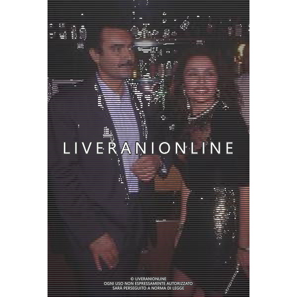 DIAP-RETROSPETTIVA DIEGO ABATANTUONO ATTORE NELLA FOTO DIEGO ABATANTUONO CON ADRIANA RUSSO NELL\'ANNO 1990 AG ALDO LIVERANI SAS