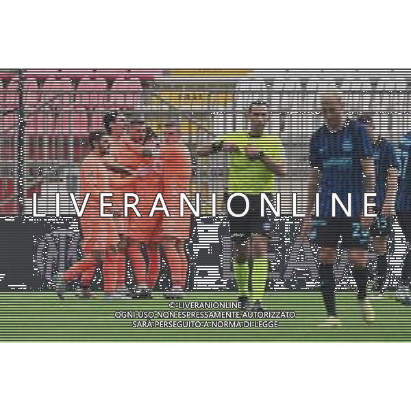 TVRG Inter Under23 vs Renate nella foto giocatori Renate esultanza dopo il gol dell\'1 a 1 Monza 21-10-2025 U-Power Stadium Inter Under23 vs Renate Campionato Serie C girone A - 9a giornata foto Roberto Garavaglia/Agenzia Aldo Liverani sas