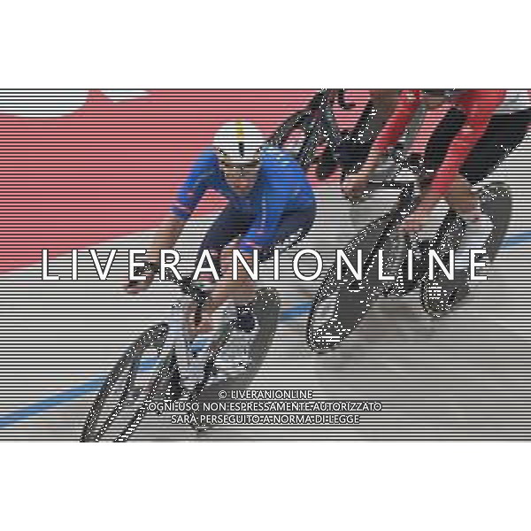 21-10-2025 Allenamento Mondiali Pista Santiago Del Cile 2025; 2025, Lotto; Viviani, Elia; Santiago Del Cile - Velodromo Penalolen; ©SIROTTI - AGENZIA ALDO LIVERANI SAS