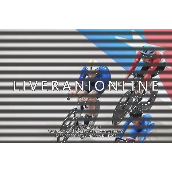 21-10-2025 Allenamento Mondiali Pista Santiago Del Cile 2025; 2025, Lotto; Viviani, Elia; Santiago Del Cile - Velodromo Penalolen; ©SIROTTI - AGENZIA ALDO LIVERANI SAS