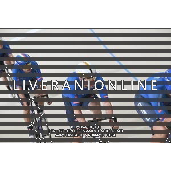 21-10-2025 Allenamento Mondiali Pista Santiago Del Cile 2025; 2025, Lotto; Viviani, Elia; Santiago Del Cile - Velodromo Penalolen; ©SIROTTI - AGENZIA ALDO LIVERANI SAS