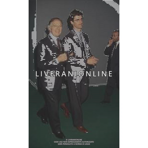 DIAP-RETROSPETTIVA PIETRO BARILLA INDUSTRIALE NELLA FOTO PIETRO BARILLA CON IL FIGLIO GUIDO BARILLA A MILANO NELL\'ANNO 1989 AG ALDO LIVERANI SAS