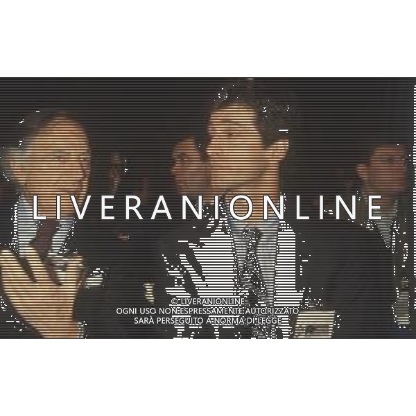 DIAP-RETROSPETTIVA PIETRO BARILLA INDUSTRIALE NELLA FOTO PIETRO BARILLA CON IL FIGLIO GUIDO BARILLA A MILANO NELL\'ANNO 1989 AG ALDO LIVERANI SAS