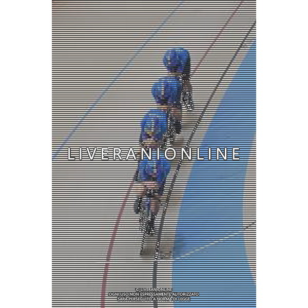 22-10-2025 World Championships Elite Track; Giornata 01; 2025, Italia; Boscaro, Davide; Favero, Renato; Giaimi, Luca; Lamon, Francesco; Santiago Del Cile - Velodromo Penalolen; ©SIROTTI - AGENZIA ALDO LIVERANI SAS