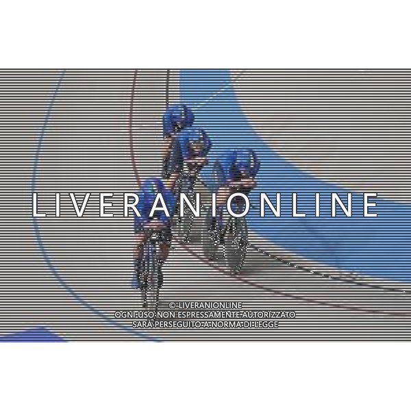 22-10-2025 World Championships Elite Track; Giornata 01; 2025, Italia; Boscaro, Davide; Favero, Renato; Giaimi, Luca; Lamon, Francesco; Santiago Del Cile - Velodromo Penalolen; ©SIROTTI - AGENZIA ALDO LIVERANI SAS