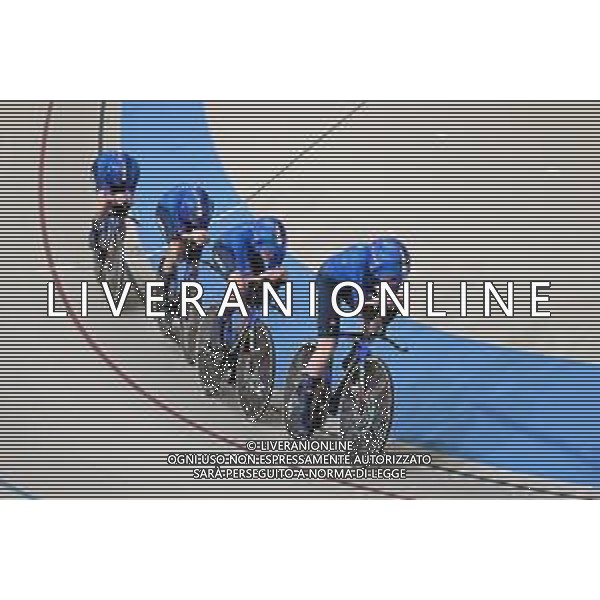 22-10-2025 World Championships Elite Women Track; Giornata 01; 2025, Italia; Guazzini, Vittoria; Fidanza, Martina; Alzini, Martina; Venturelli, Federica; Santiago Del Cile - Velodromo Penalolen; ©SIROTTI - AGENZIA ALDO LIVERANI SAS