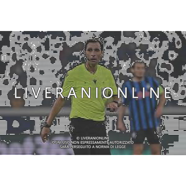 TVRG Atalanta vs Slavia Praga nella foto l\'arbitro Ricardo de Burgos (SPA) Bergamo 22-10-2025 New Balance Arena - Stadio di Bergamo Atalanta vs Slavia Praga UEFA Champions League fase a girone unico - 3a giornata foto Roberto Garavaglia/Agenzia Aldo Liverani sas