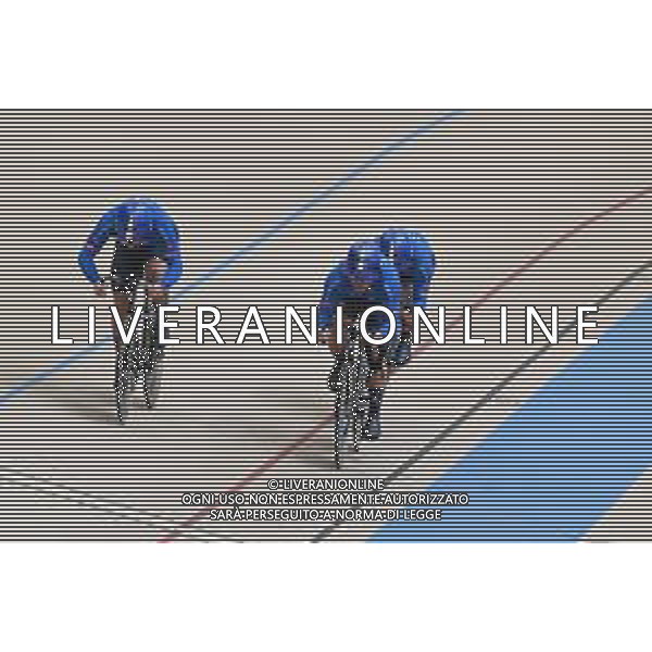 22-10-2025 World Championships Elite Track; Giornata 01; 2025, Italia; Minuta, Stefano; Napolitano, Daniele; Predomo, Mattia; Santiago Del Cile - Velodromo Penalolen; ©SIROTTI - AGENZIA ALDO LIVERANI SAS