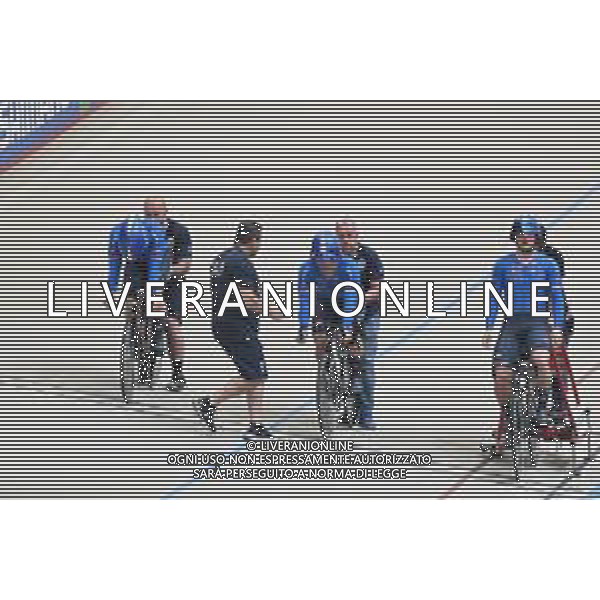 22-10-2025 World Championships Elite Track; Giornata 01; 2025, Italia; Minuta, Stefano; Napolitano, Daniele; Predomo, Mattia; Quaranta, Ivan; Santiago Del Cile - Velodromo Penalolen; ©SIROTTI - AGENZIA ALDO LIVERANI SAS